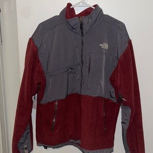Burgundy & Grey Northface